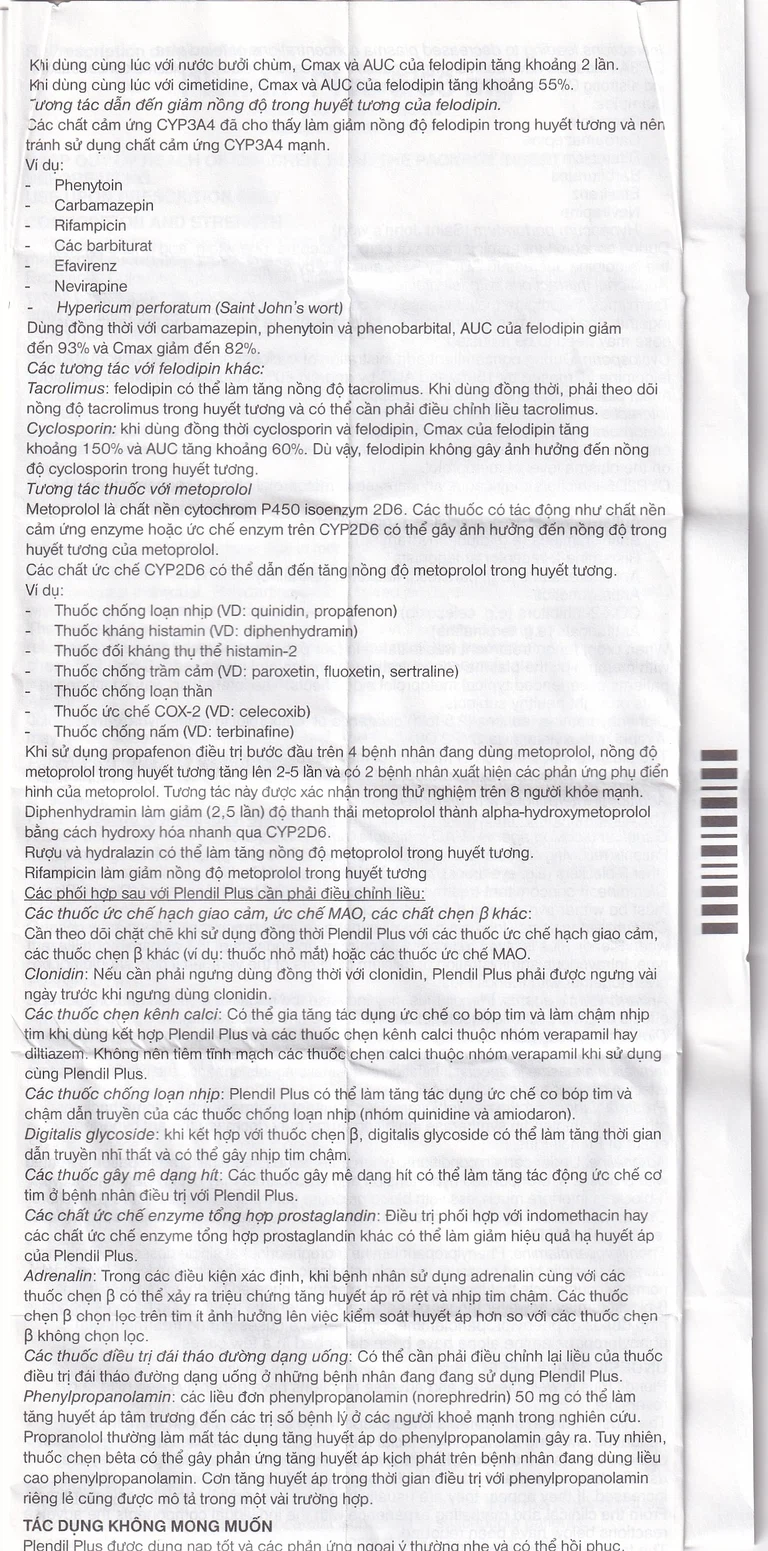 Viên nén Plendil Plus AstraZeneca điều trị tăng huyết áp (30 viên)