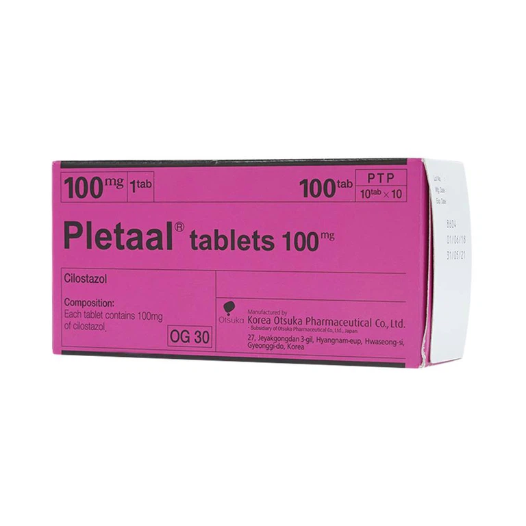 Viên nén Pletaal tablets 100mg Otsuka điều trị các chứng thiếu máu cục bộ (10 vỉ x 10 viên)