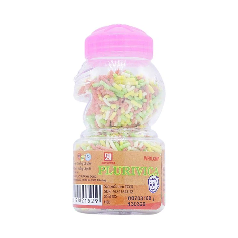 Cốm Plurivica Nadyphar phòng ngừa và điều trị thiếu vitamin và calci (40g)