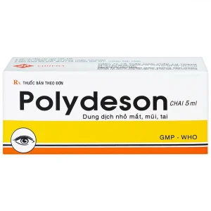 Thuốc nhỏ mắt, mũi, tai Polydeson Vidipha điều trị viêm kết mạc, viêm mí mắt, viêm xoang (5ml)