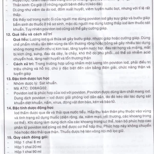 Dung dịch sát khuẩn Povidine 10% Pharmedic ngăn ngừa nhiễm khuẩn ở vết cắt, vết trầy (8ml)