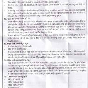 Dung dịch sát khuẩn Povidine 10% Pharmedic ngăn ngừa nhiễm khuẩn ở vết cắt, vết trầy (90ml)
