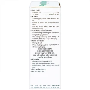 Dung dịch phụ khoa Povidine 10% Pharmedic sát trùng phụ khoa, viêm âm đạo, âm hộ (90ml)