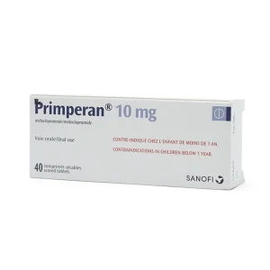 Thuốc Primperan 10mg Sanofi điều trị triệu chứng nôn và buồn nôn (2 vỉ x 20 viên)