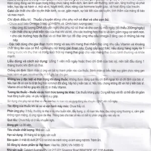 Viên uống Procare Diamond bổ sung khoáng chất cho phụ nữ có thai và cho con bú (30 viên)