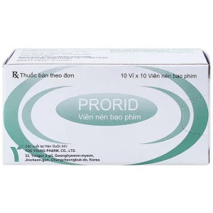 Thuốc Prorid 5mg Yoo Young điều trị tăng sản tuyến tiền liệt lành tính (10 vỉ x 10 viên)