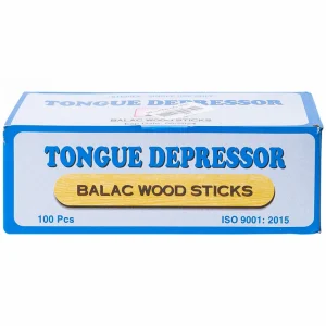 Que đè lưỡi gỗ Lạc Việt Balac Wood Sticks dùng để khám khoang miệng và cổ họng (100 cây)