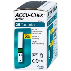 Que thử đường huyết Accu-Chek Active dùng cho máy Accu-Chek Active (25 cái)
