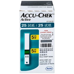 Que thử đường huyết Accu-Chek Active dùng cho máy Accu-Chek Active (25 cái)