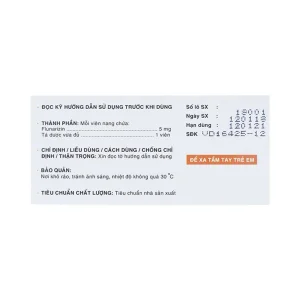 Thuốc Reinal-5 Davipharm điều trị dự phòng cơn đau nửa đầu (6 vỉ x 10 viên)