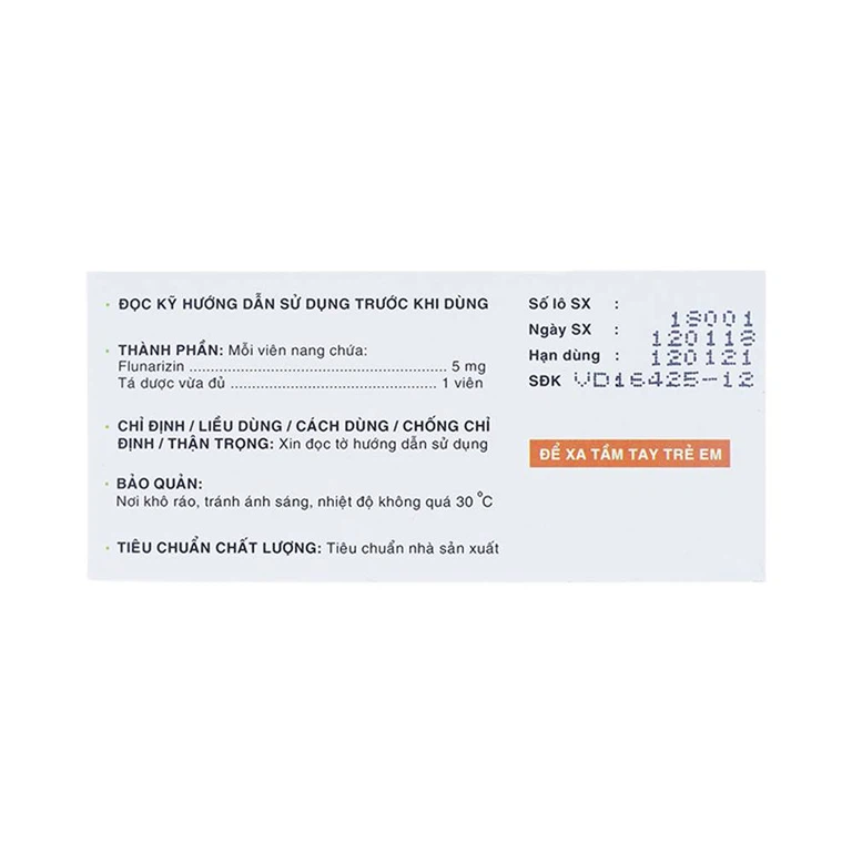 Thuốc Reinal-5 Davipharm điều trị dự phòng cơn đau nửa đầu (6 vỉ x 10 viên)