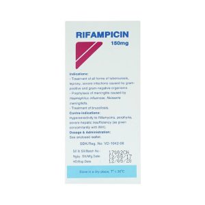 Thuốc Rifampicin 150mg Mekophar điều trị lao, phong (250 viên)