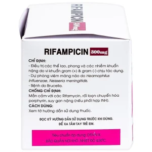 Thuốc Rifampicin 300mg Mekophar điều trị lao, phong (10 vỉ x 10 viên)