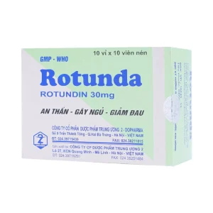 Thuốc Rotunda 30mg Dopharma điều trị mất ngủ (10 vỉ x 10 viên)