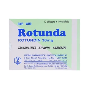 Thuốc Rotunda 30mg Dopharma điều trị mất ngủ (10 vỉ x 10 viên)
