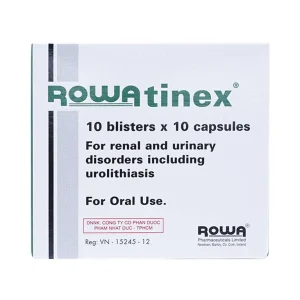 Thuốc Rowatinex Rowa điều trị bệnh sỏi niệu, sỏi thận (10 vỉ x 10 viên)