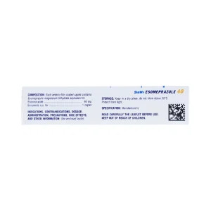 Thuốc Savi Esomeprazole 40 điều trị viêm loét dạ dày, tá tràng (2 vỉ x 7 viên)