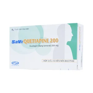 Thuốc Savi Quetiapine 200 điều trị tâm thần phân liệt (3 vỉ x 10 viên)