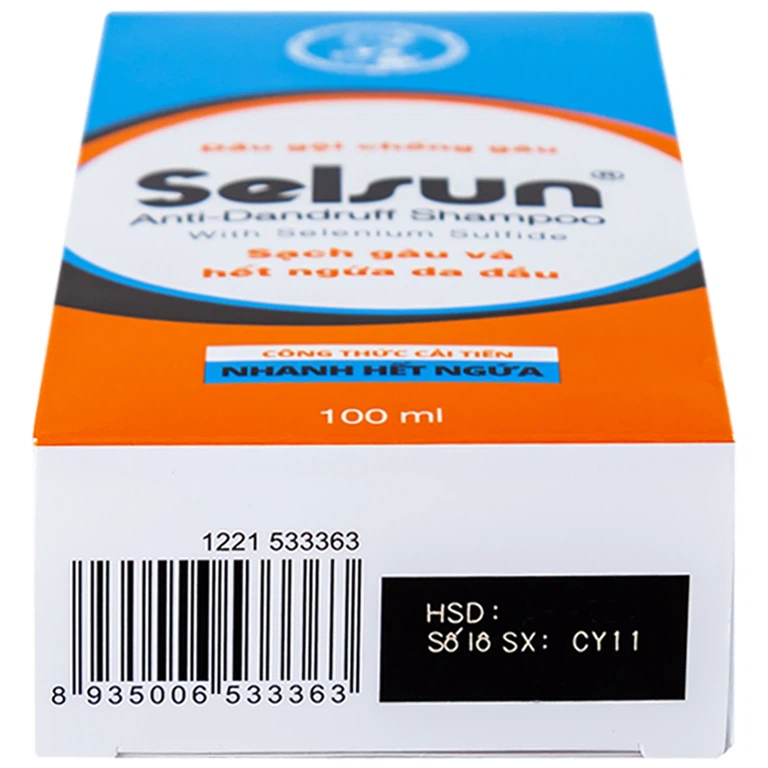 Dầu gội chống gàu Selsun Anti-Dandruff Shampoo Rohto sạch gàu và hết ngứa da đầu (100ml)