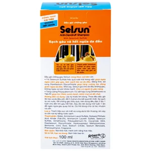 Dầu gội chống gàu Selsun Anti-Dandruff Shampoo Rohto sạch gàu và hết ngứa da đầu (100ml)