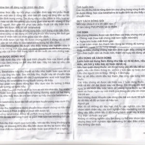 Thuốc Serc Abbott điều trị chóng mặt, mất thính giác, ù tai (4 vỉ x 25 viên)