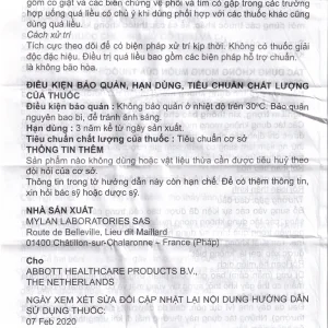 Thuốc Serc Abbott điều trị chóng mặt, mất thính giác, ù tai (4 vỉ x 25 viên)