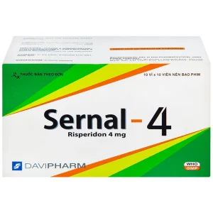 Thuốc Sernal-4 Davipharm điều trị bệnh loạn tâm thần cấp và mạn (10 vỉ x 10 viên)