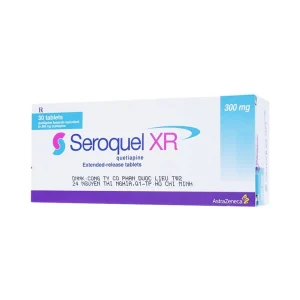 Thuốc Seroquel XR 300mg AstraZeneca điều trị tâm thần phân liệt (3 vỉ x 10 viên)