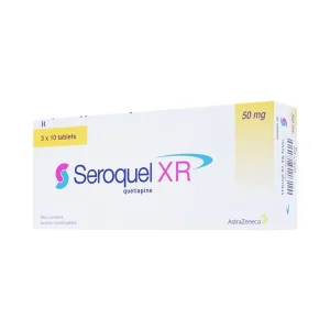 Thuốc Seroquel XR 50mg AstraZeneca điều trị tâm thần phân liệt (3 vỉ x 10 viên)