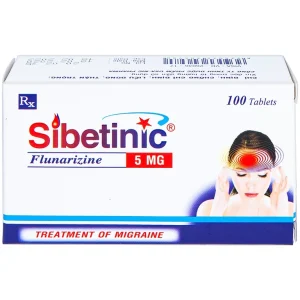 Thuốc Sibetinic đặc trị đau nửa đầu(10 vỉ x 10 viên)