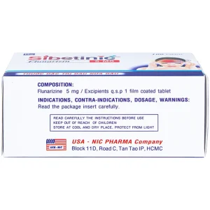 Thuốc Sibetinic đặc trị đau nửa đầu(10 vỉ x 10 viên)