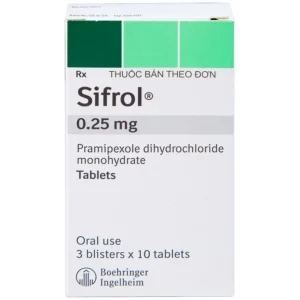 Thuốc Sifrol 0.25mg Boehringer điều trị bệnh parkinson (3 vỉ x 10 viên)