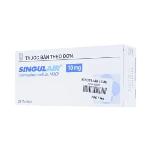 Thuốc Singulair 10mg MSD điều trị hen phế quản mạn tính (4 vỉ x 7 viên)