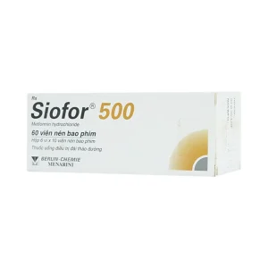Thuốc Siofor 500 Berlin điều trị đái tháo đường típ 2 (4 vỉ x 15 viên)