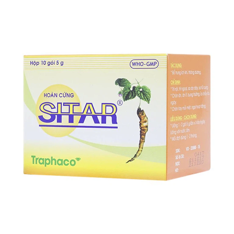 Thuốc Hoàn Cứng Sitar Traphaco điều trị trĩ nội, trĩ ngoại (10 gói)