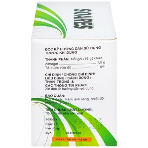 Hỗn dịch uống Soares Davipharm loét dạ dày - tá tràng, viêm dạ dày (30 gói x 15g)