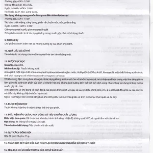 Hỗn dịch uống Soares Davipharm loét dạ dày - tá tràng, viêm dạ dày (30 gói x 15g)