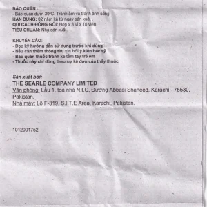 Thuốc Spiromide 40 Searle chẩn đoán và điều trị cường Aldosterone nguyên phát (3 vỉ x 10 viên)