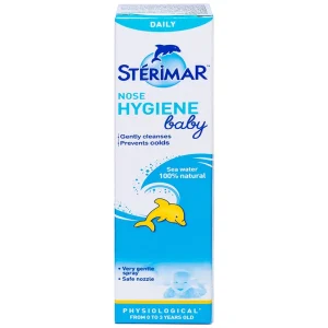 Dung dịch xịt mũi Stérimar Nose Hygiene Baby 50ml loại bỏ bụi bẩn niêm mạc mũi cho trẻ từ 0 - 3 tuổi