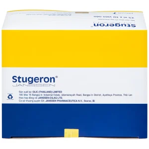 Thuốc Stugeron Janssen điều trị rối loạn tuần hoàn não (25 vỉ x 10 viên)