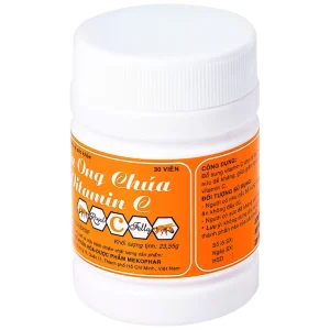 Viên ngậm Sữa Ong Chúa Vitamin C Mekophar bổ sung vitamin C cho cơ thể (24 hộp lẻ x 30 viên)