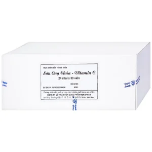 Viên ngậm Sữa Ong Chúa Vitamin C Mekophar bổ sung vitamin C cho cơ thể (24 hộp lẻ x 30 viên)