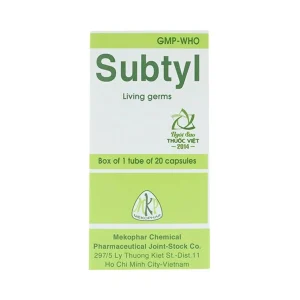 Thuốc Subtyl Mekophar điều trị tiêu chảy, viêm ruột (20 viên)