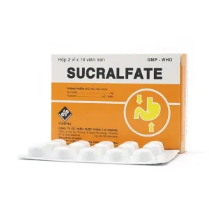 Thuốc Sucralfate Vidipha điều trị loét tá tràng - dạ dày (2 vỉ x 10 viên)
