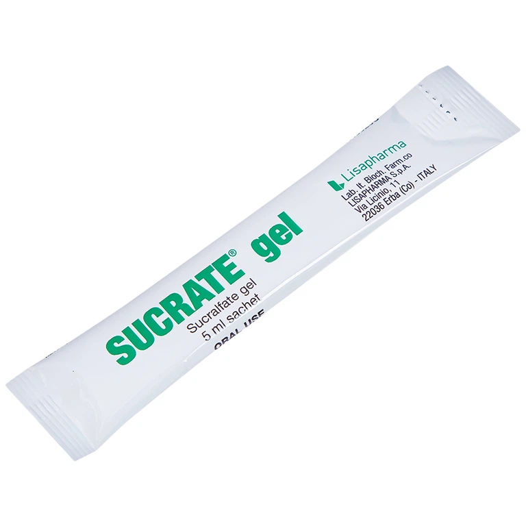 Hỗn dịch Sucrate Gel Istituto Biochimico Italiano điều trị loét dạ dày - tá tràng (30 gói x 5ml)