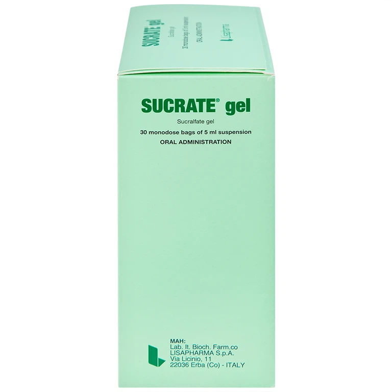 Hỗn dịch Sucrate Gel Istituto Biochimico Italiano điều trị loét dạ dày - tá tràng (30 gói x 5ml)
