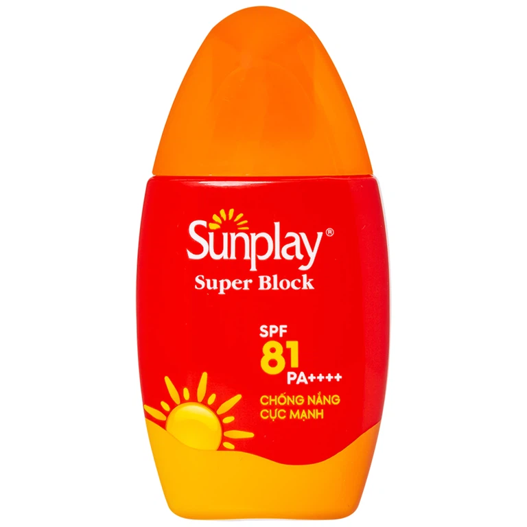 Sữa chống nắng cho mặt và toàn thân Sunplay Super Block SPF 81 PA++++ không gây khô da (30g)
