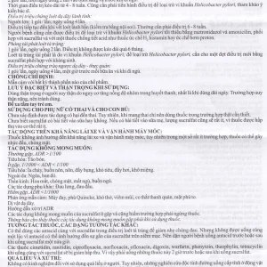 Hỗn dịch uống Sutra điều trị loét dạ dày, tá tràng (20 gói x 15g)