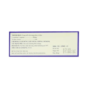 Thuốc Sylhepgan Nam Hà điều trị tăng amoniac huyết (12 vỉ x 5 viên)