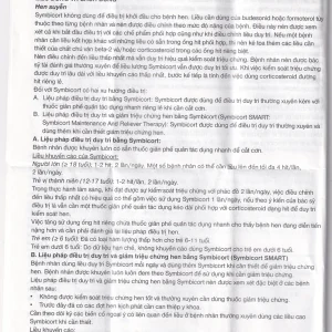 Thuốc bột để hít Symbicort AstraZeneca điều trị hen suyễn (60 liều)